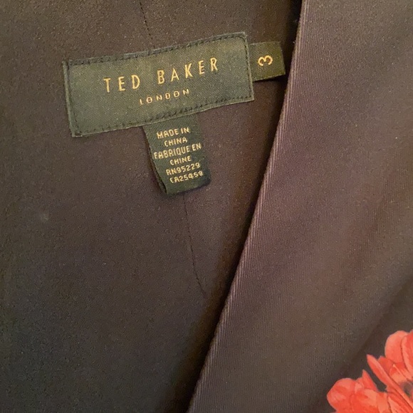 Like new Ted Baker floral fit & flare dress - Picture 3 of 5